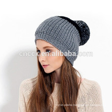 15STC4015 color block free pom beanie